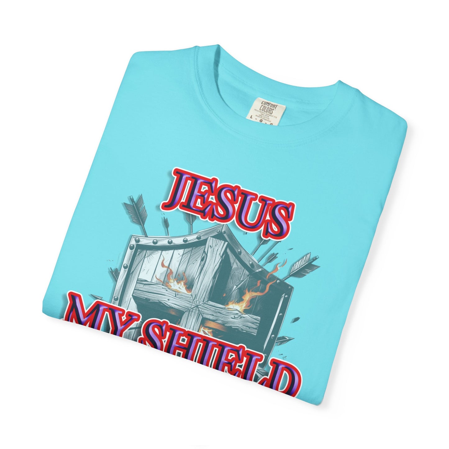 Shield of Faith Christian T-Shirt | Spiritual Armor Apparel | Comfort Colors Premium Tee