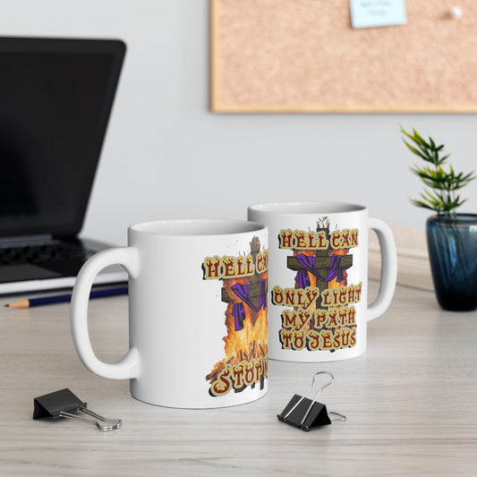 Hell Can’t Stop Me | Christian Mug | Nehemiah 9:19
