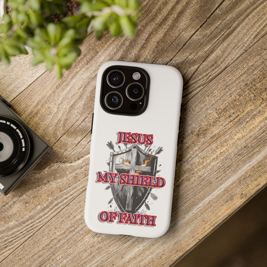 Faith-Inspired Phone Case | Jesus My Shield of Faith | Tough Cases, Christian Gift, Religious Decor, Inspirational Phone Cover, [...]
