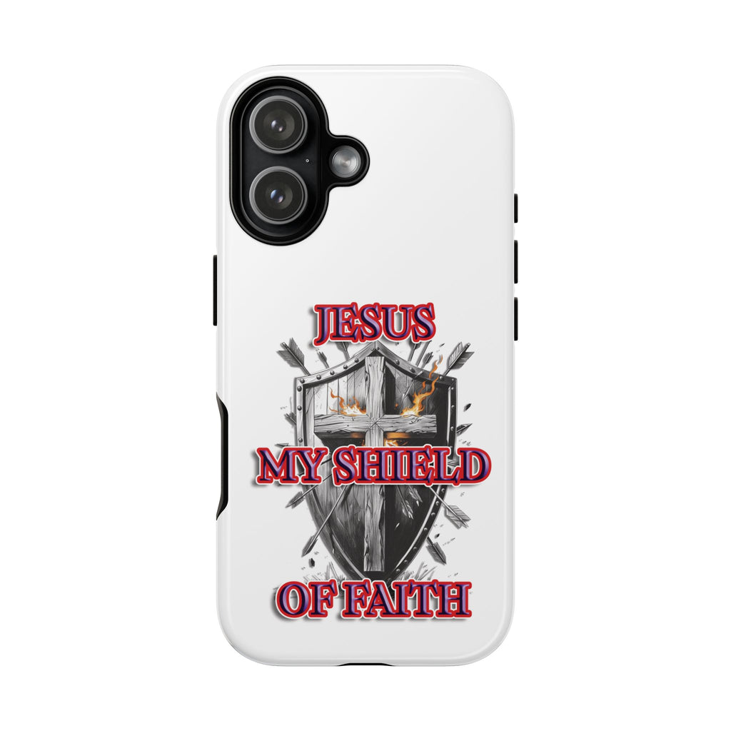 Shield | Phone Case | Jesus My Shield of Faith | Tough Cases, Christian Gift, Religious Decor, Inspirational Phone Cover, [...]