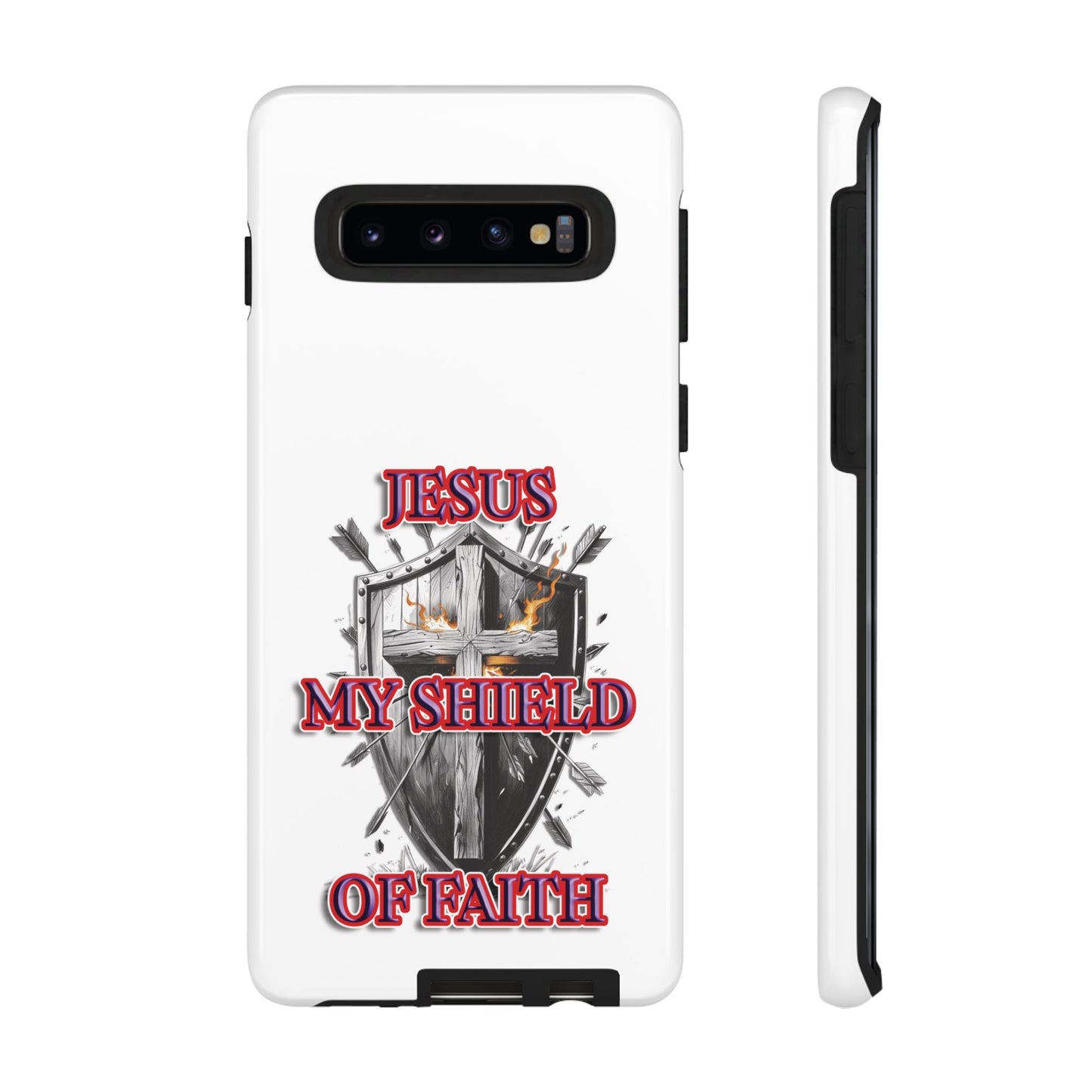 Faith-Inspired Phone Case | Jesus My Shield of Faith | Tough Cases, Christian Gift, Religious Decor, Inspirational Phone Cover, [...]