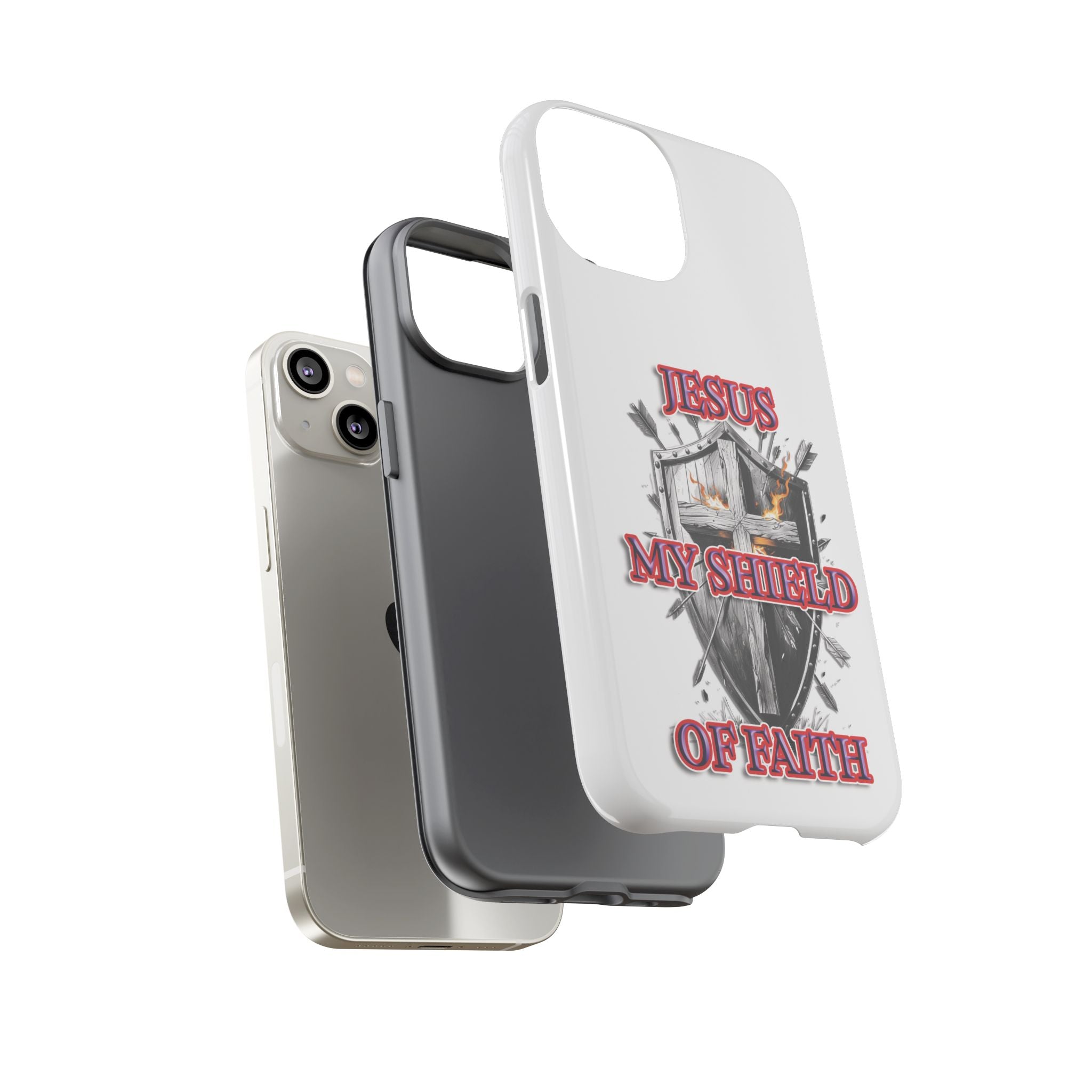 Shield | Phone Case | Jesus My Shield of Faith | Tough Cases, Christian Gift, Religious Decor, Inspirational Phone Cover, [...]
