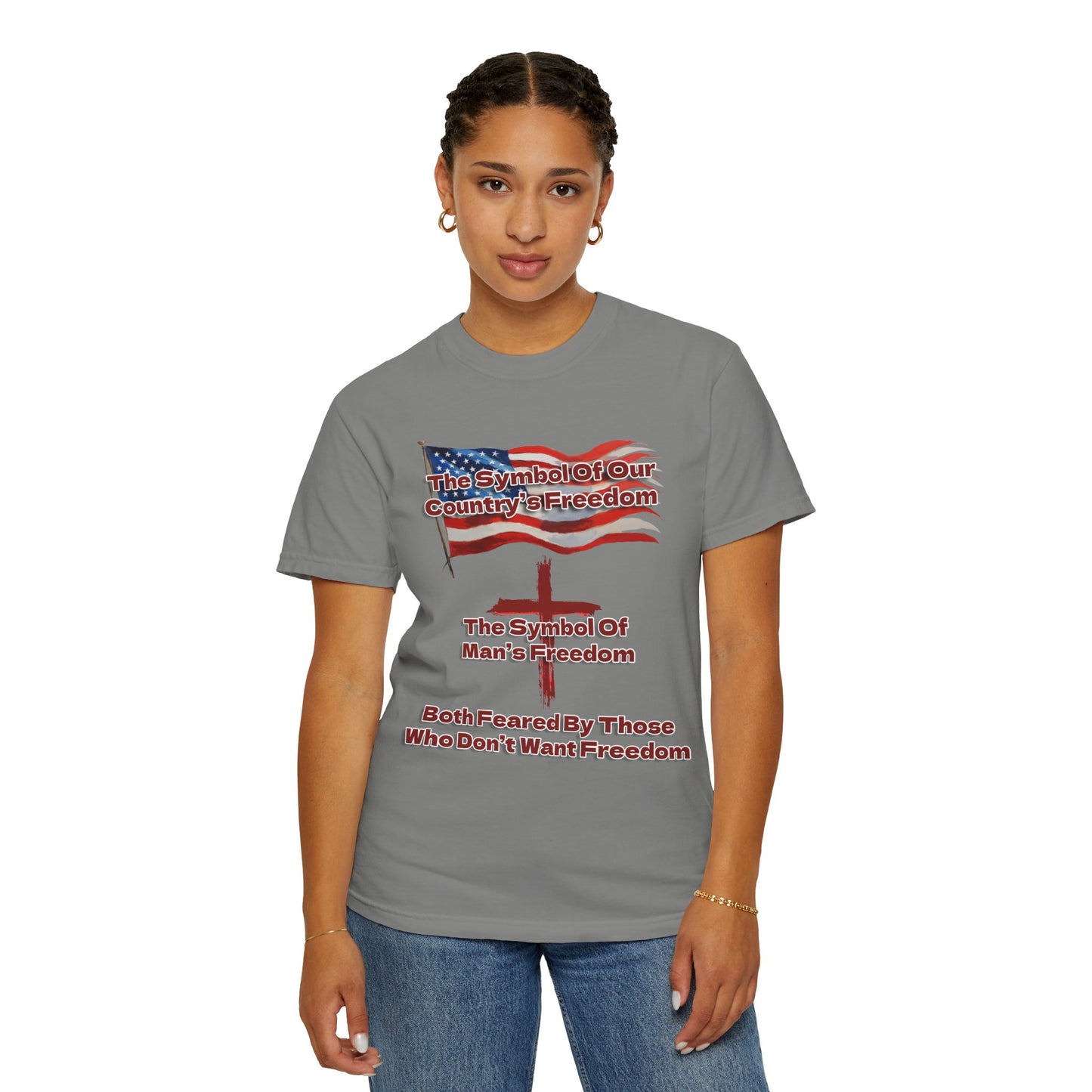 Our Freedom Makers Christian T-Shirt | Faith-Inspired Comfort Colors Apparel | Patriotic Spiritual Wear