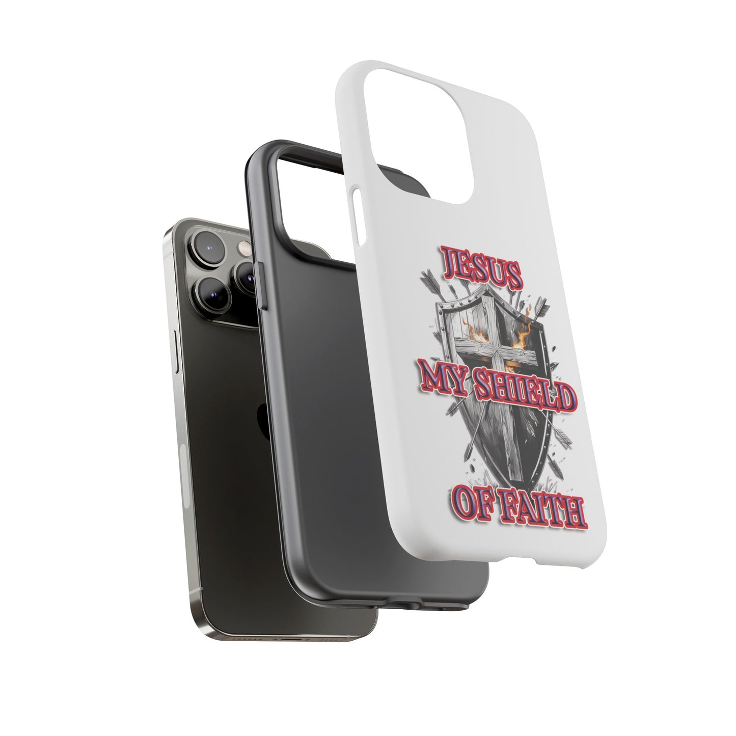 Faith-Inspired Phone Case | Jesus My Shield of Faith | Tough Cases, Christian Gift, Religious Decor, Inspirational Phone Cover, [...]