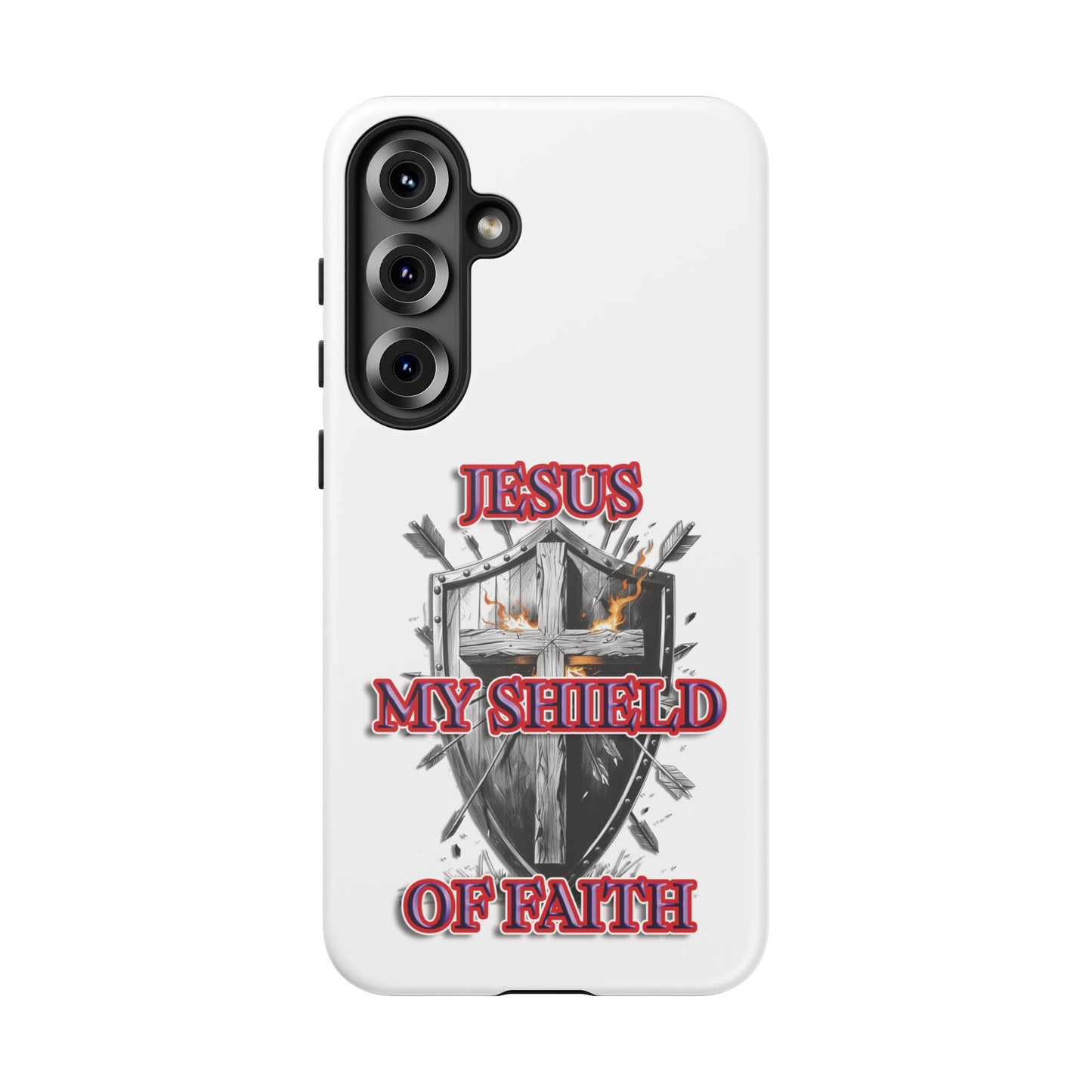 Faith-Inspired Phone Case | Jesus My Shield of Faith | Tough Cases, Christian Gift, Religious Decor, Inspirational Phone Cover, [...]