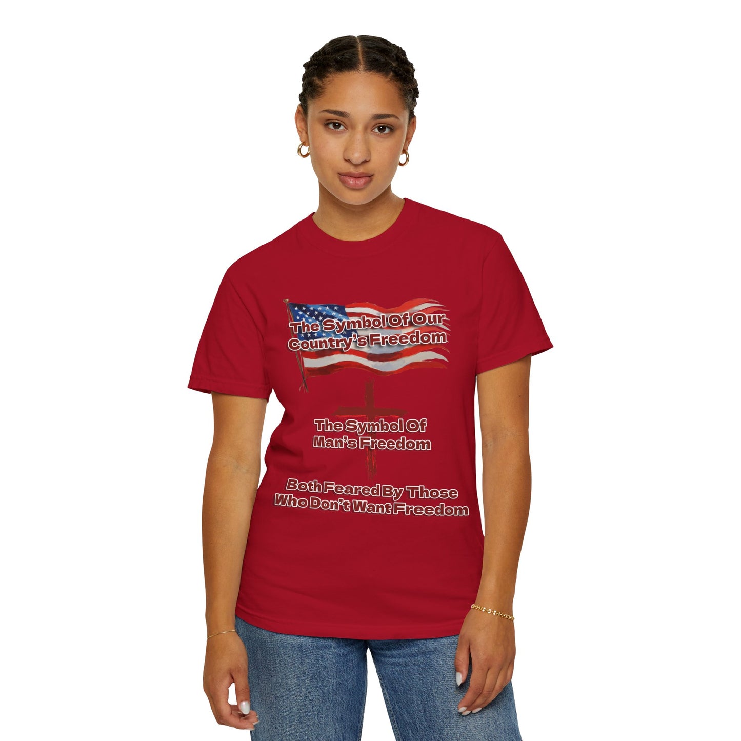 Our Freedom Makers Christian T-Shirt | Faith-Inspired Comfort Colors Apparel | Patriotic Spiritual Wear