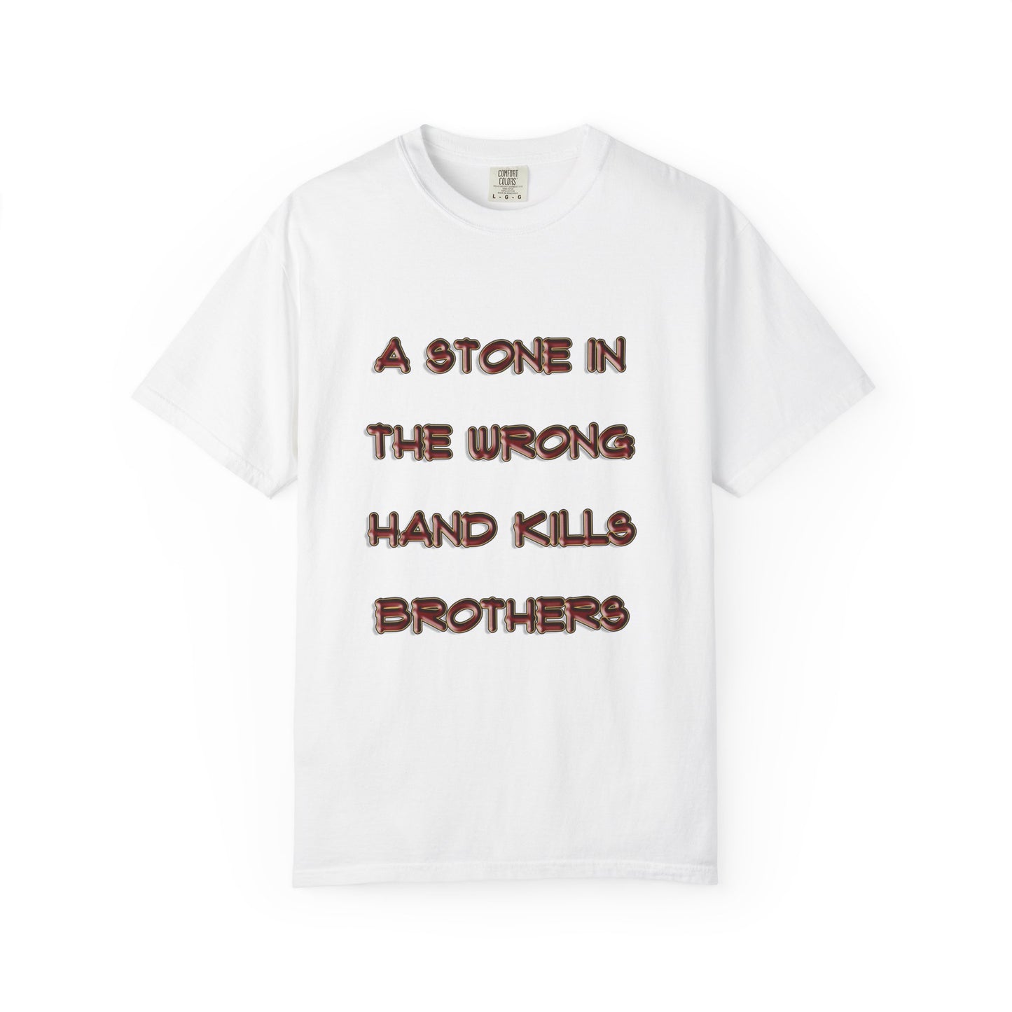 A Stone In The Right Hand Kills Giants Christian Sweatshirt - David and Goliath Faith Apparel - Biblical Wisdom Crewneck