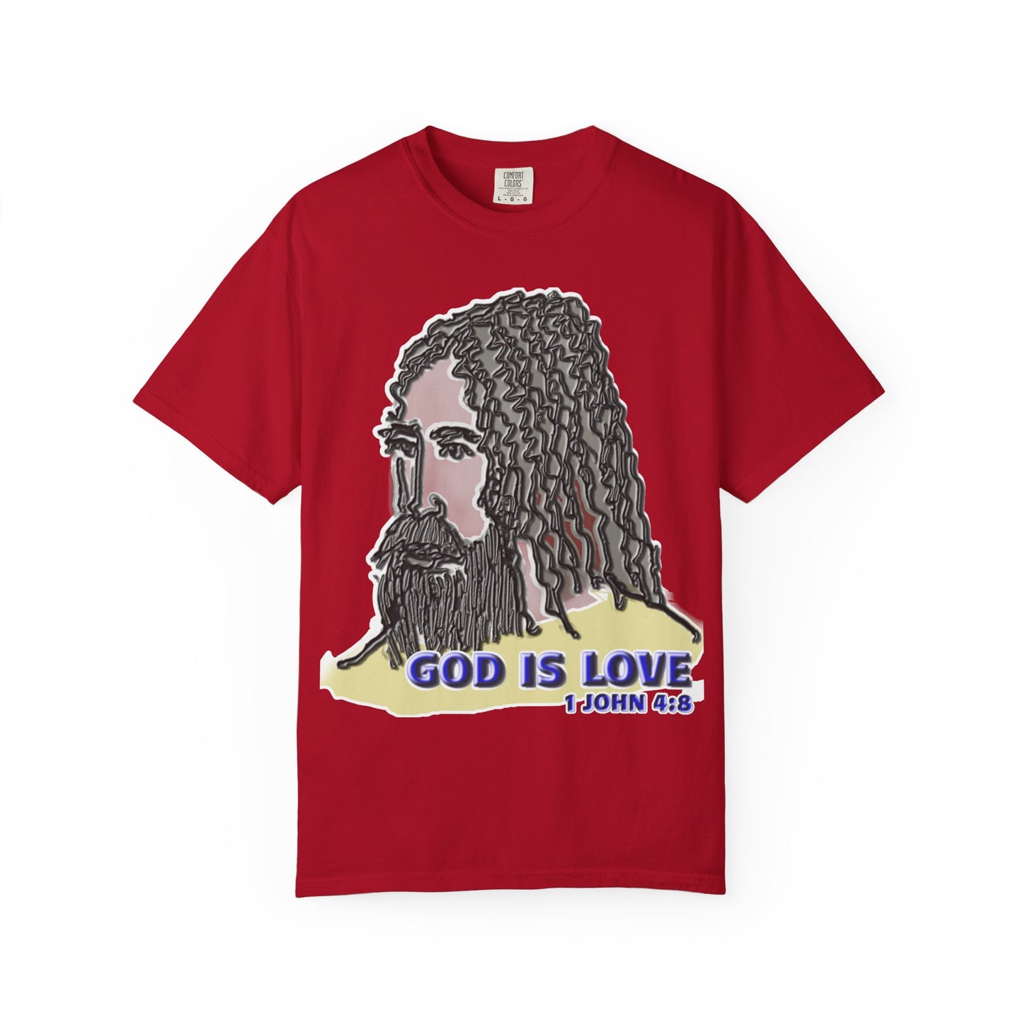 God is Love Christian T-Shirt | d'Avi Collection | Faith-Inspired Comfort Colors Apparel