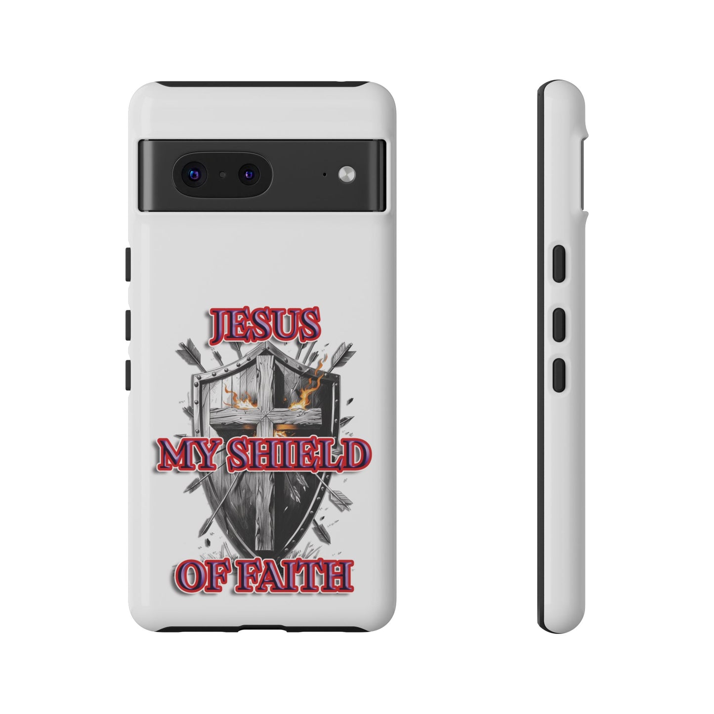 Faith-Inspired Phone Case | Jesus My Shield of Faith | Tough Cases, Christian Gift, Religious Decor, Inspirational Phone Cover, [...]