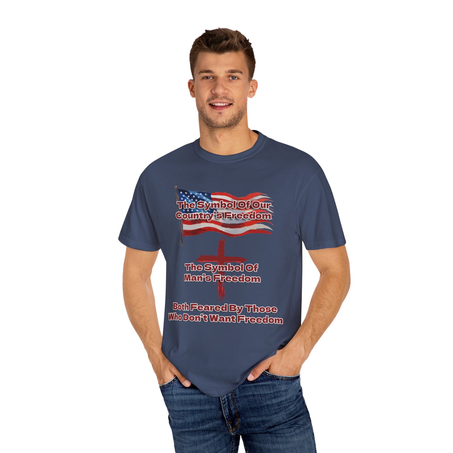 Our Freedom Makers Christian T-Shirt | Faith-Inspired Comfort Colors Apparel | Patriotic Spiritual Wear