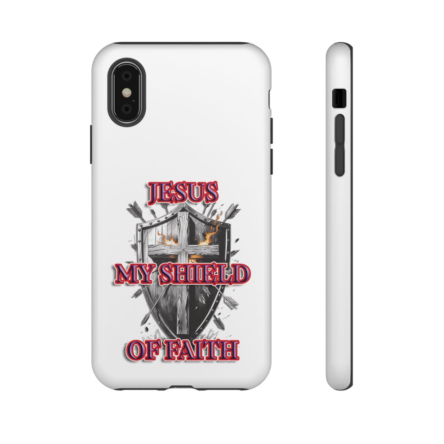 Faith-Inspired Phone Case | Jesus My Shield of Faith | Tough Cases, Christian Gift, Religious Decor, Inspirational Phone Cover, [...]