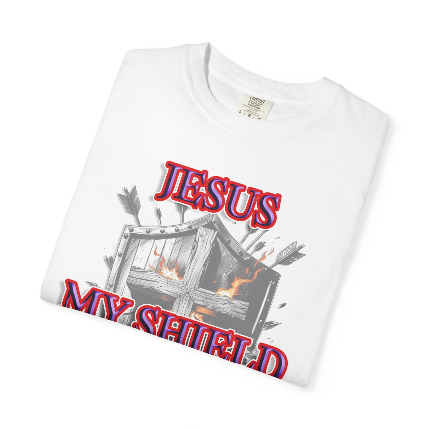 Shield of Faith Christian T-Shirt | Spiritual Armor Apparel | Comfort Colors Premium Tee