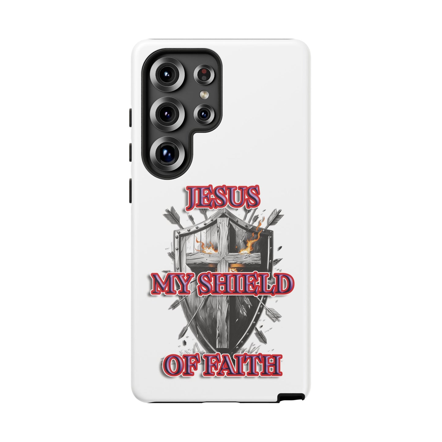 Faith-Inspired Phone Case | Jesus My Shield of Faith | Tough Cases, Christian Gift, Religious Decor, Inspirational Phone Cover, [...]