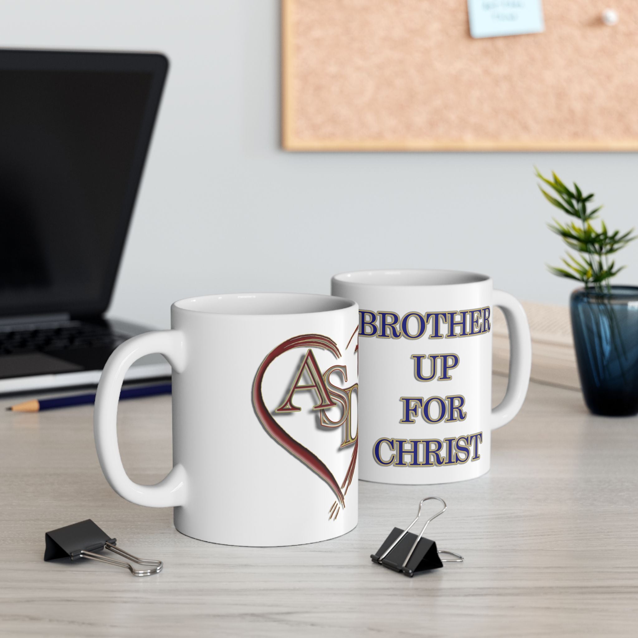Brother Up for Christ Mug - Hebrews 3:1 Brotherhood and Unity Drinkware
