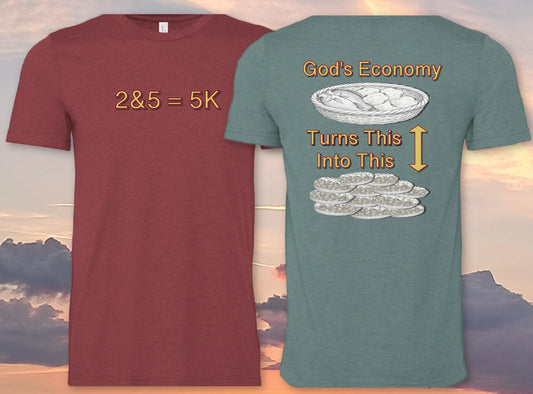 God Math — Christian T-Shirt (Matt 14:17)