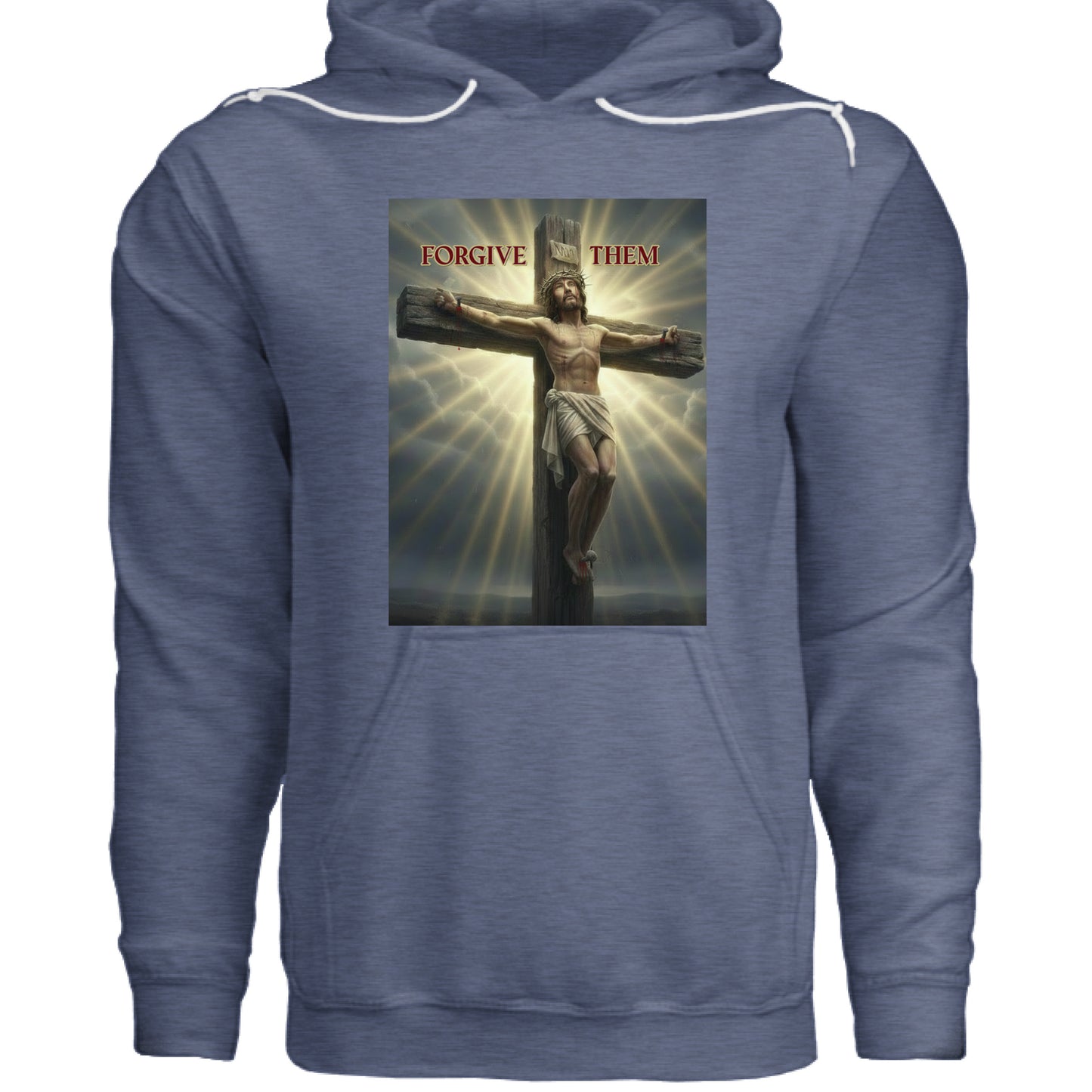 Christian hoodie with uplifting Bible verse message