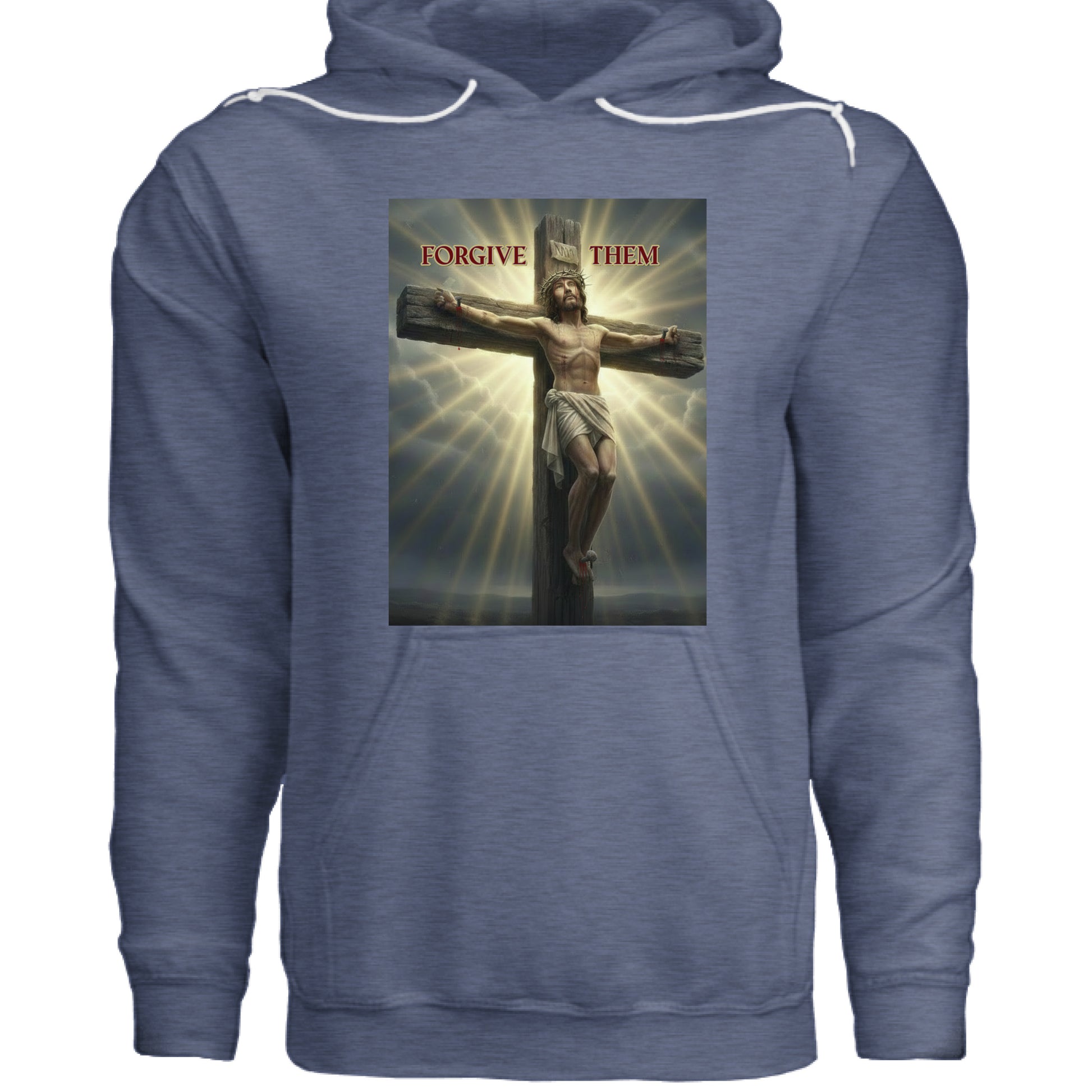 Christian hoodie with uplifting Bible verse message