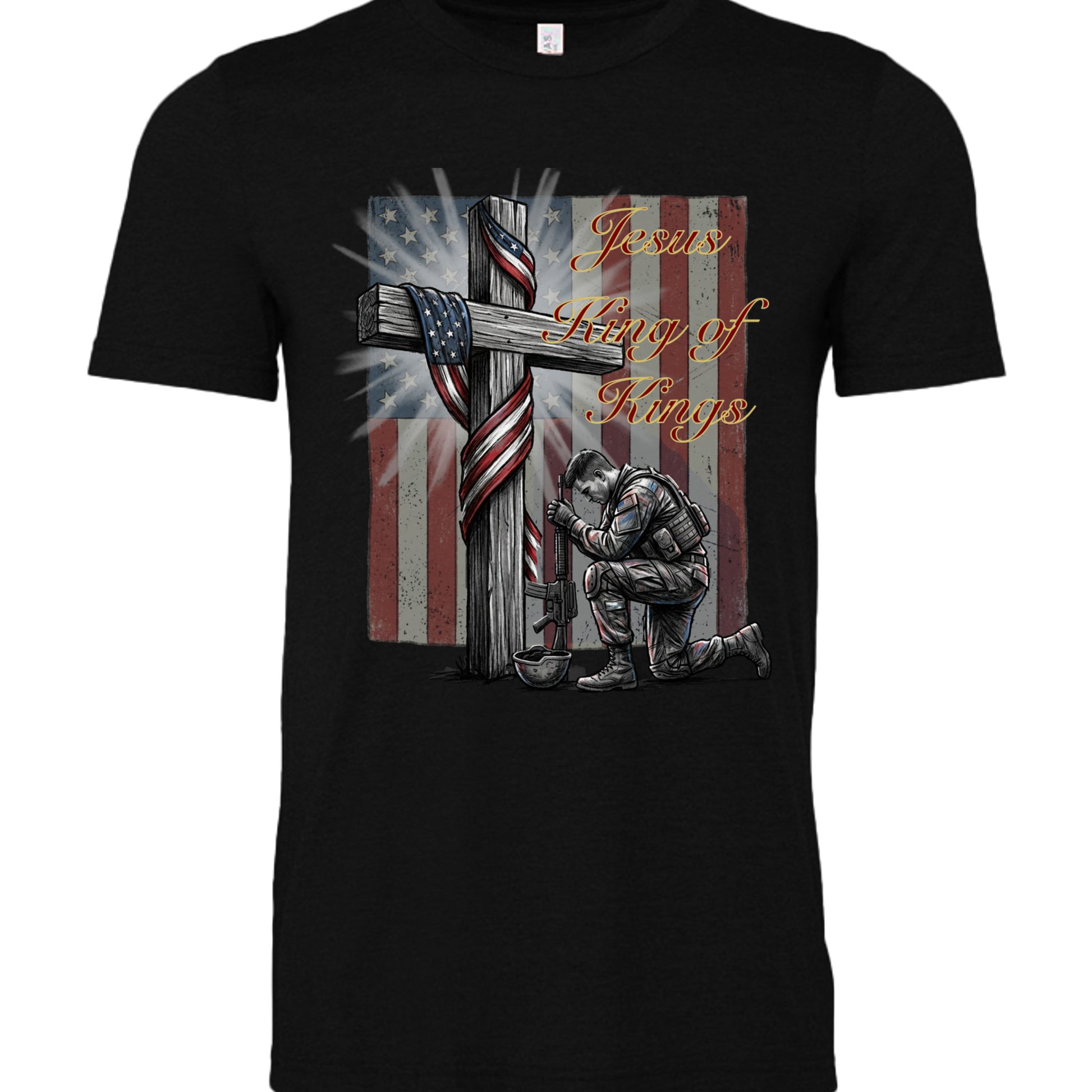 BLACK HEATHER - 3001CVC - FRONT