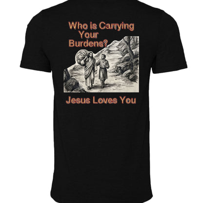 BLACK HEATHER - 3001CVC - BACK