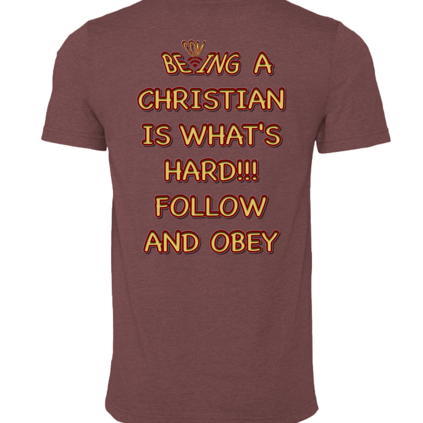 HEATHER MAROON - 3001CVC - BACK