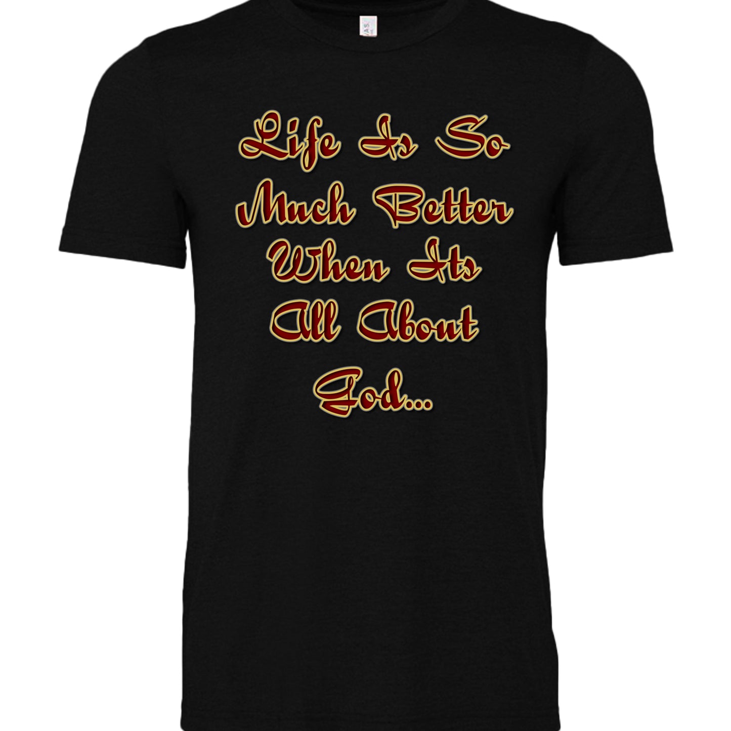 BLACK HEATHER - 3001CVC - FRONT