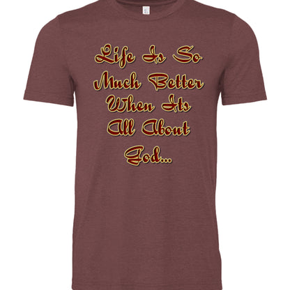 HEATHER MAROON - 3001CVC - FRONT