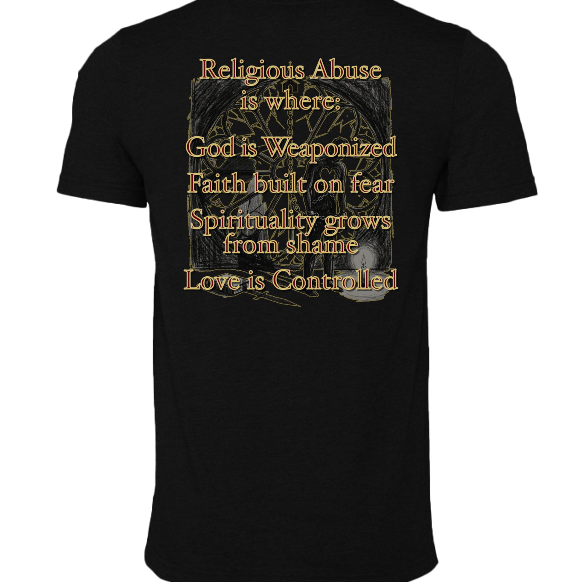 BLACK HEATHER - 3001CVC - BACK