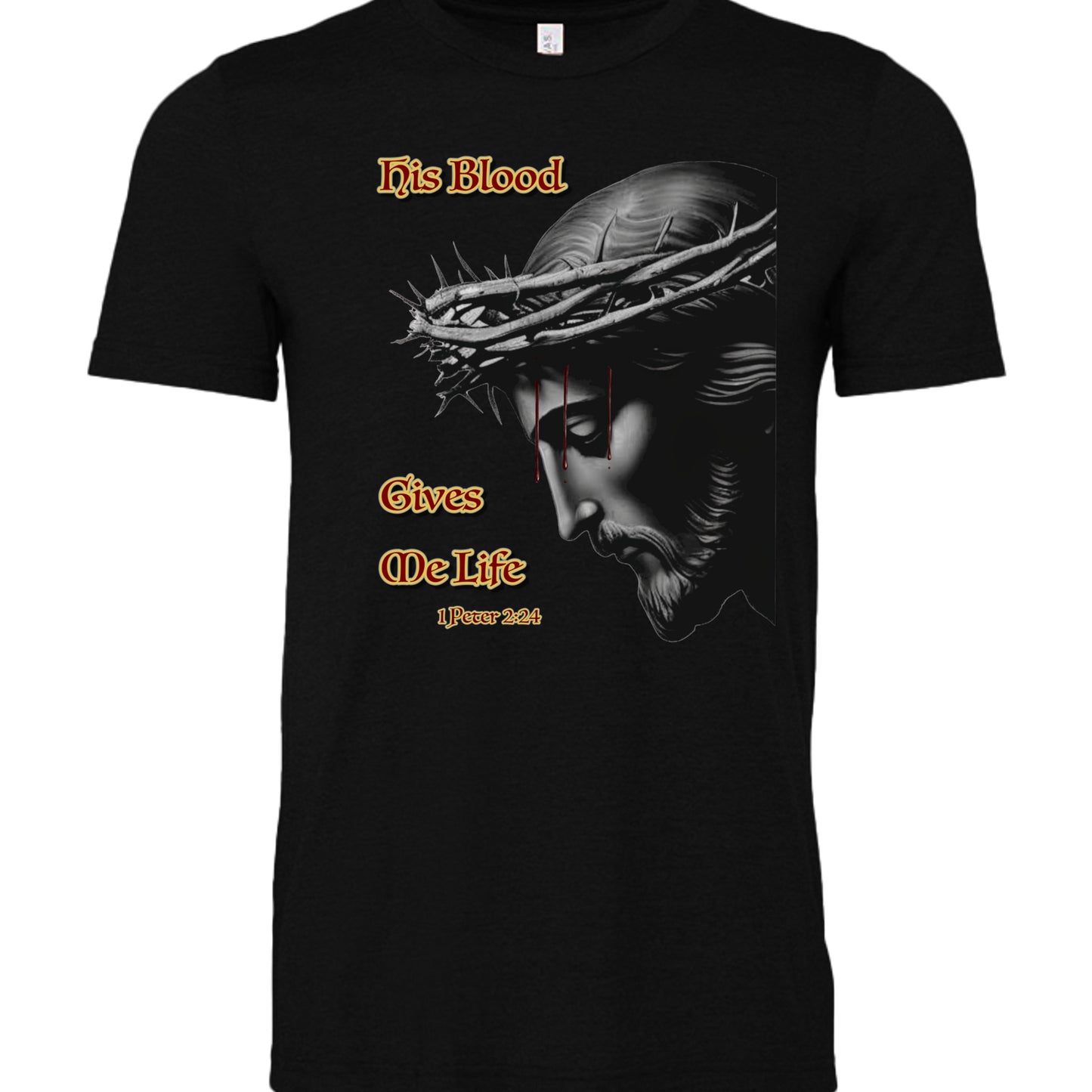 BLACK HEATHER - 3001CVC - FRONT